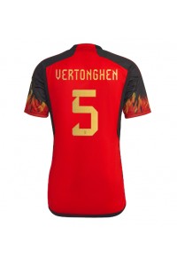 Belgia Jan Vertonghen #5 Fotballdrakt Hjemme Klær VM 2022 Korte ermer